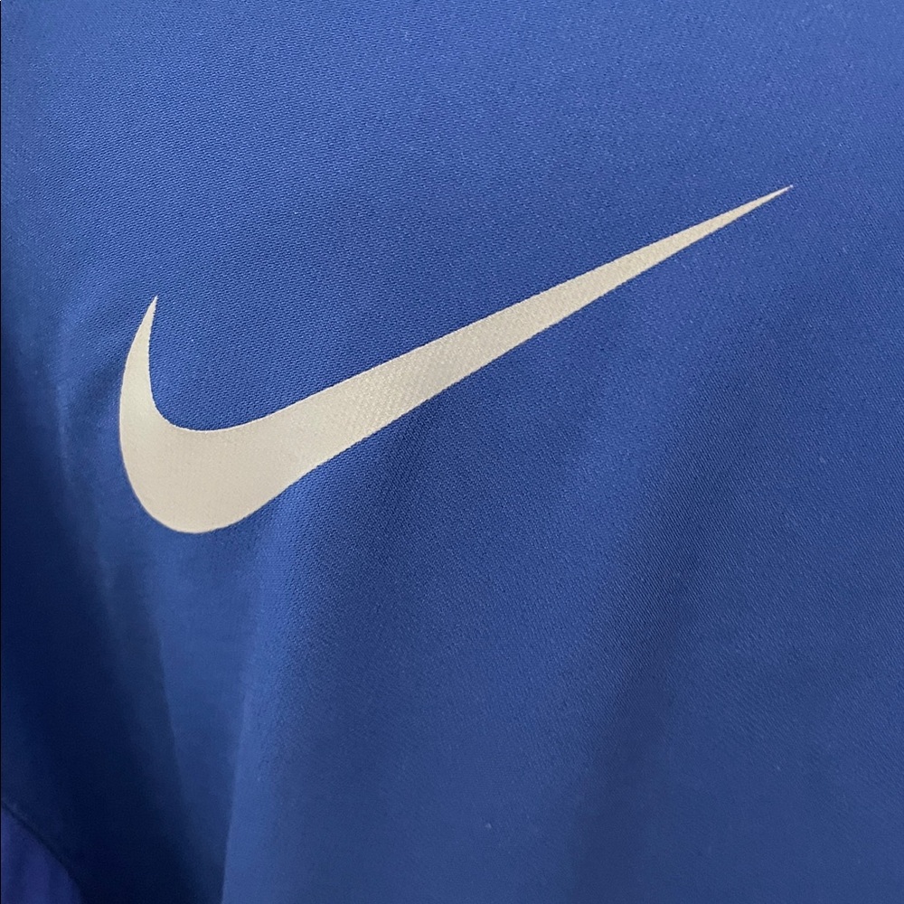 Men’s EUC NIKEGOLF Royal Blue Quarter-Zip Zippered Pullover Sz L Swoosh - Picture 3 of 10